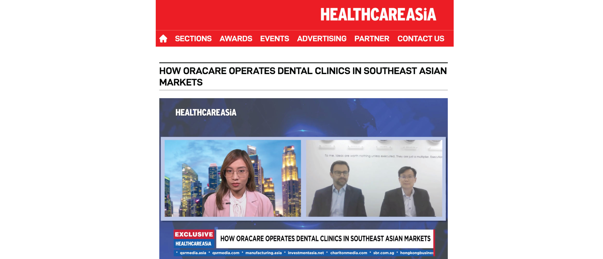 How Oracare operates dental clinics in Southeast Asian markets